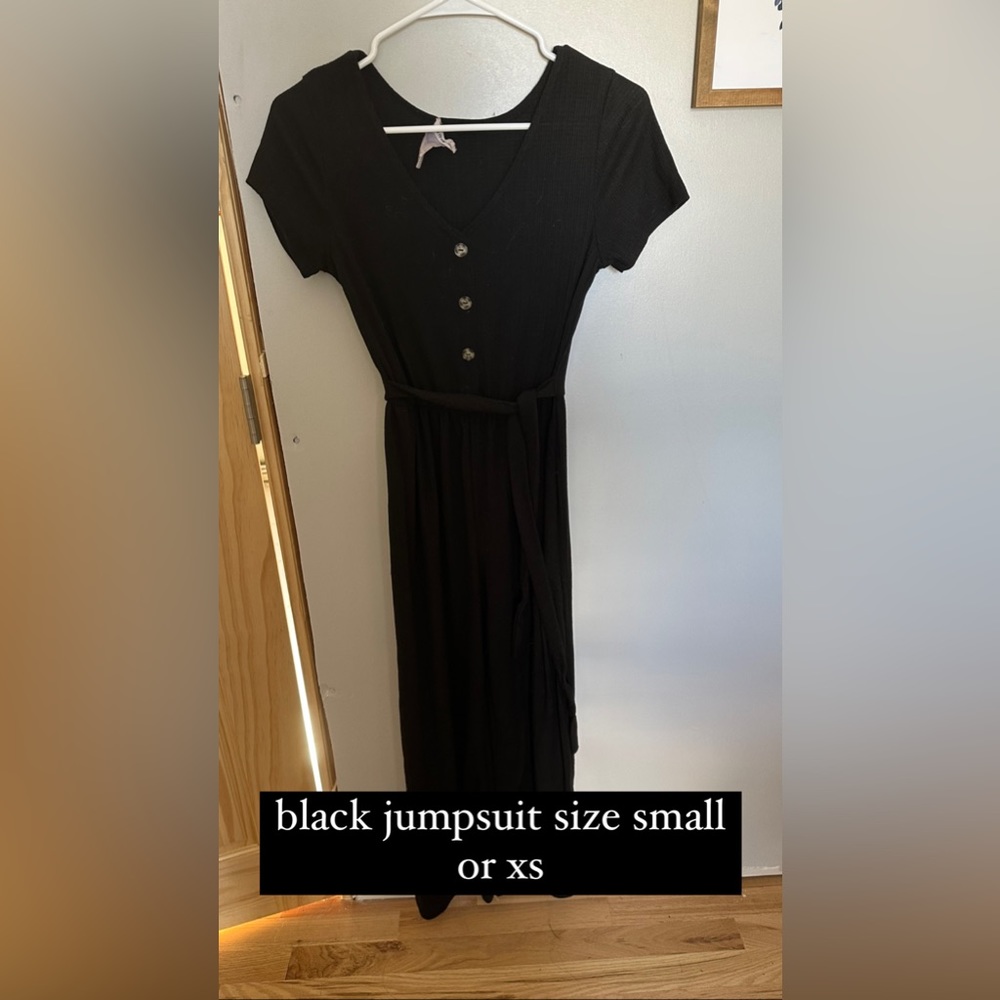 black jumpsuit size small
